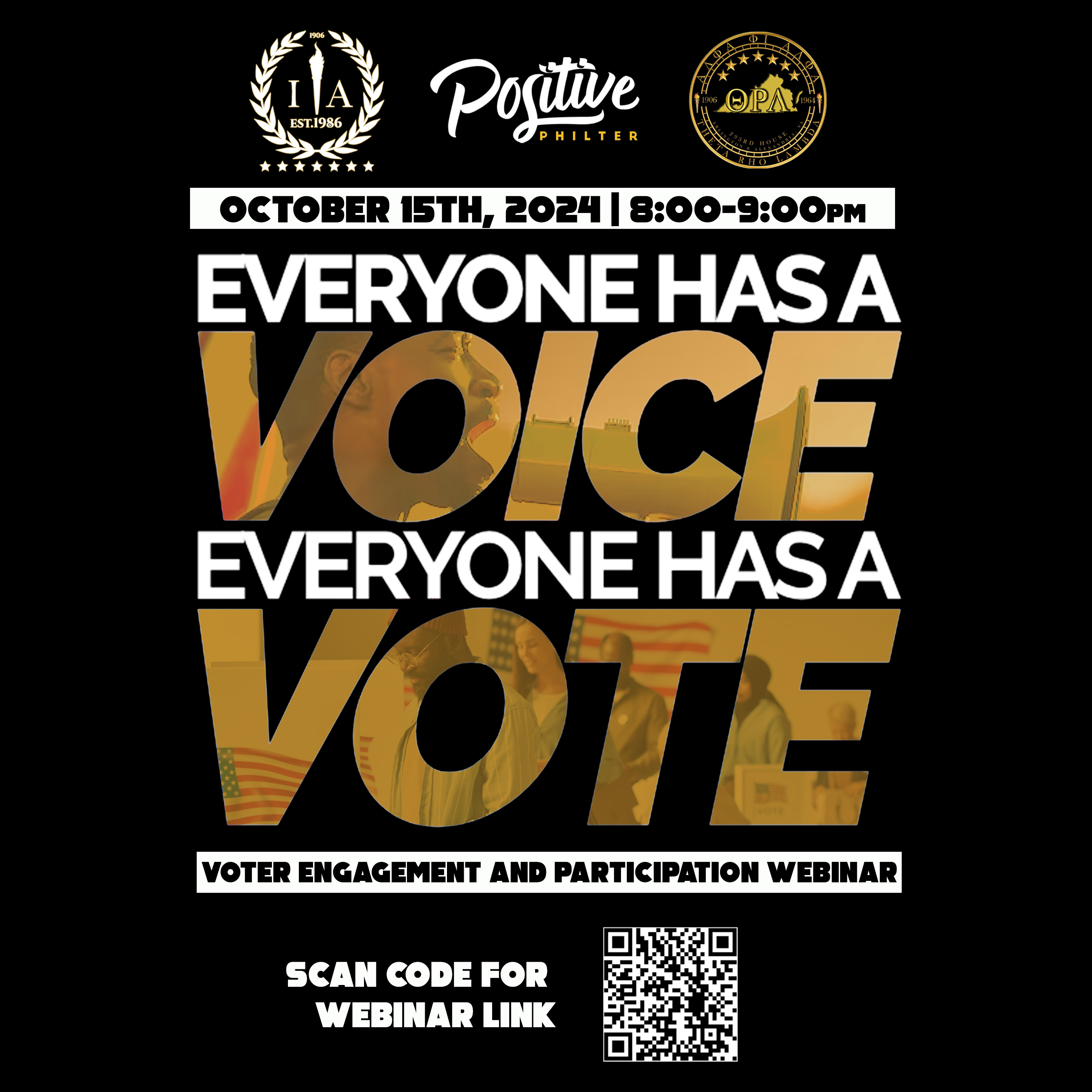 Everyone Has a Voice, Everyone Has a Vote-Voter Engagement Webinar